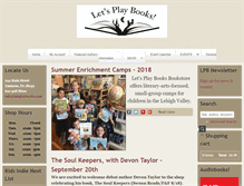 Tablet Screenshot of letsplaybooks.com